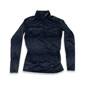 Nike Therma‑Fit Quarter Zip – Black Cold‑Weather Training Top – Size M